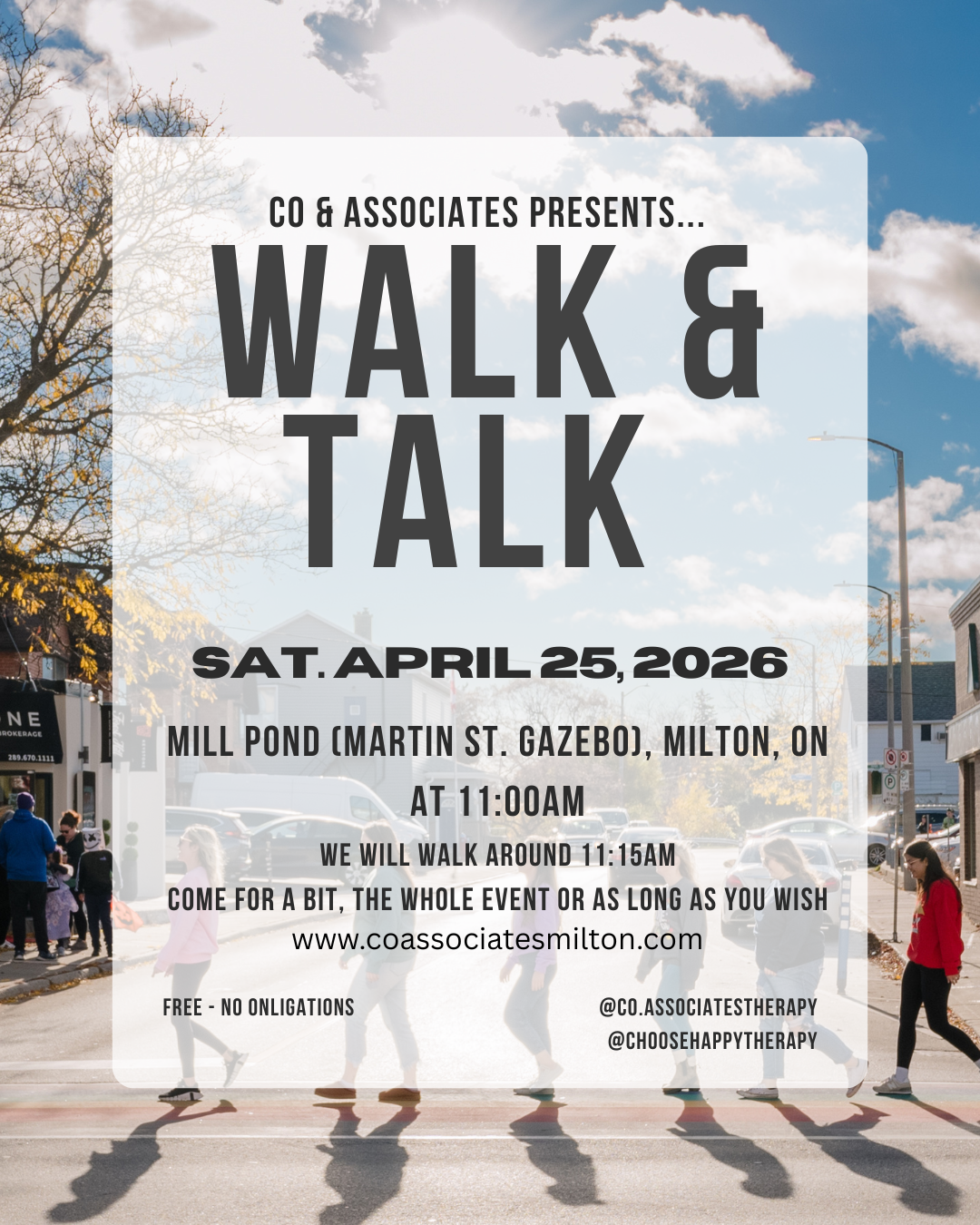 April Walk and Talk on Saturday, April 25, 2026 - 11:00am